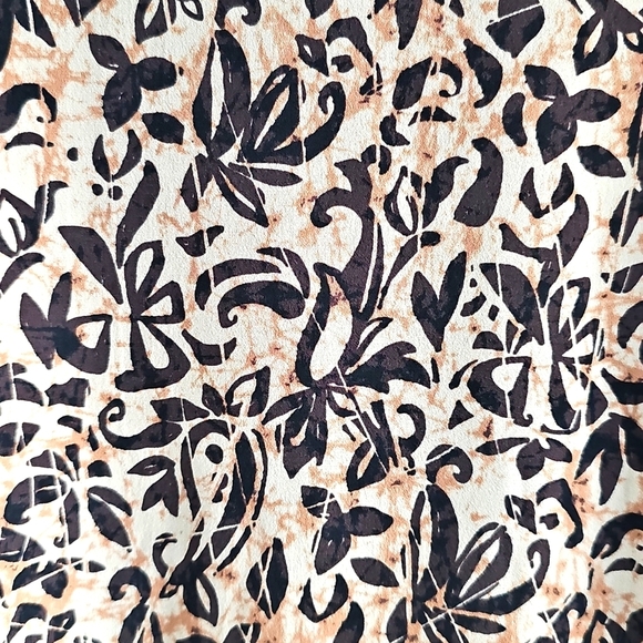 NWT JM Collection Petite 3/4  Sleeve Curved Hem Knit Tunic XL Tan/Black - Picture 10 of 12